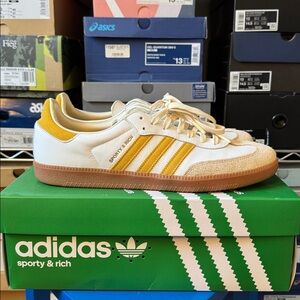 Adidas x Sport & Rich Samba “Bold Gold” Mens Size 13